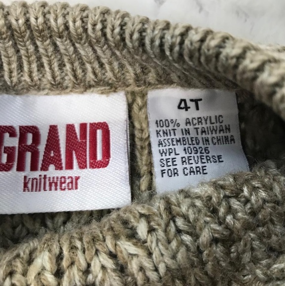 Grand Knitwear Boy's Sweater Sz 4 - Picture 5 of 7